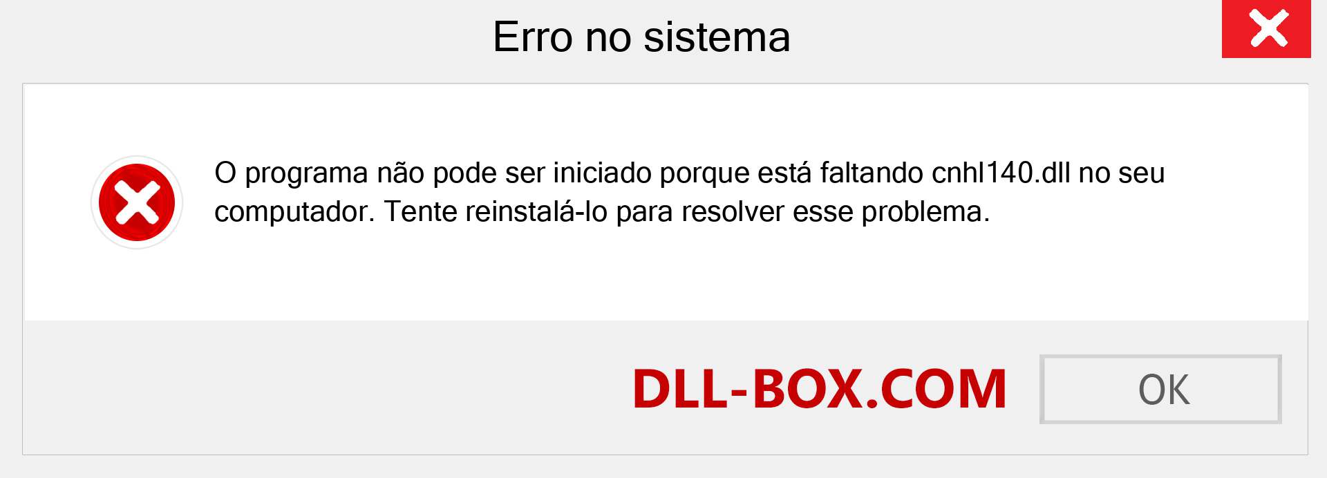 Arquivo cnhl140.dll ausente ?. Download para Windows 7, 8, 10 - Correção de erro ausente cnhl140 dll no Windows, fotos, imagens